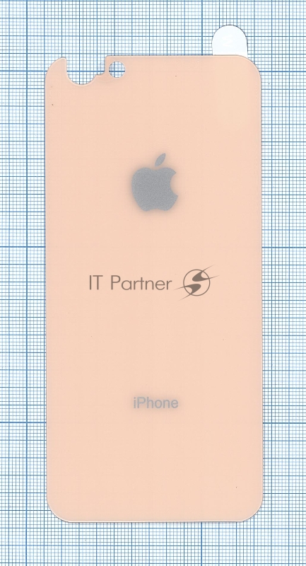 Защитное заднее стекло для iPhone 6/6S Plus золотистый
