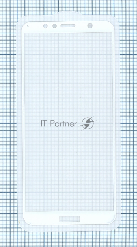 Защитное стекло "Полное покрытие" для Huawei Y6 (2018) черный
