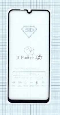 Защитное стекло "Полное покрытие" для Huawei Y8p черный