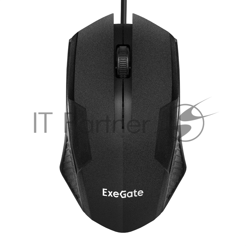 Мышь проводная ExeGate SH-9025L OEM черный, 1000 dpi, USB, кнопки - 3
