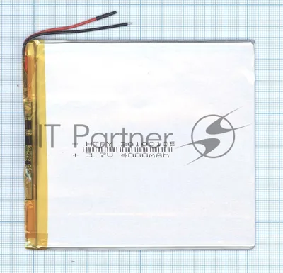 Аккумулятор Li-Pol (батарея) 3x100x105мм 2pin 3.7V/4000mAh