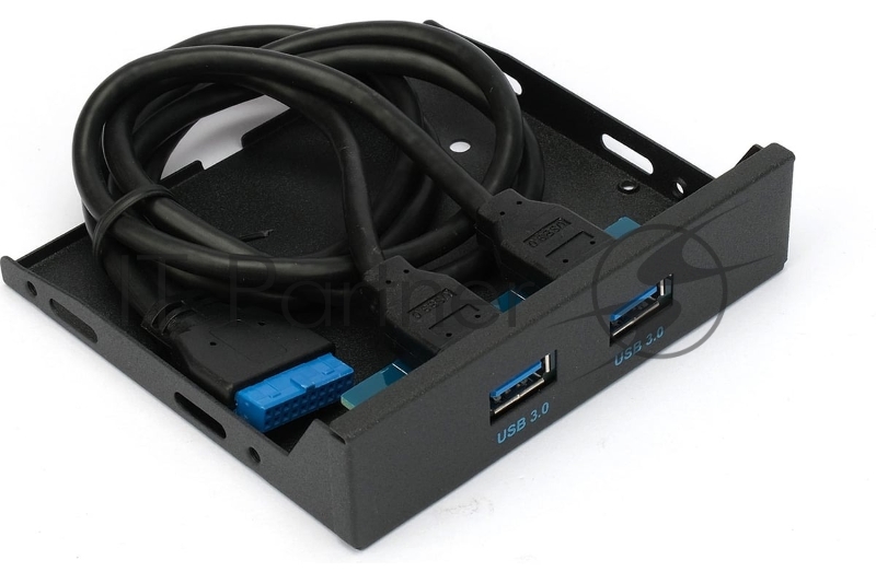 Планка USB 3.0 на переднюю панель 3.5" Gembird FP3.5-USB3-2A, USB, 2xUSB-A 3.0, USB