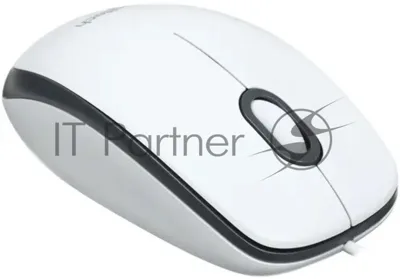 Мышь проводная Logitech M100R белый, 1000 dpi, USB, кнопки - 3