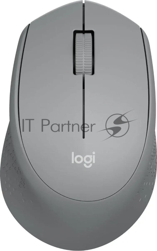 Мышь беспроводная Logitech M280 серый, 1000 dpi, радиоканал, USB, кнопки - 3