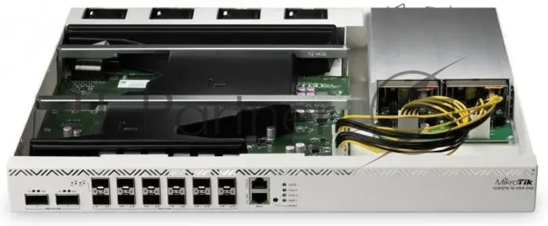Маршрутизатор MikroTik CCR216-1G-12XS-2XQ, 1×1 Гбит/с + 12×25 Гбит/с SFP28 + 2×100 Гбит/с QSFP28, управляемый