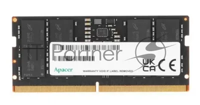 Оперативная память Apacer, DDR5, 16GB (1x16GB), 4800MHz, CL40, SO-DIMM
