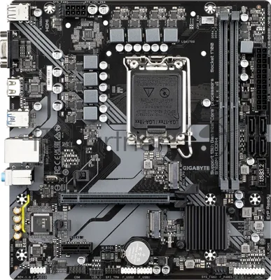 Материнская плата GIGABYTE B760M H DDR4, LGA1700, Intel B760, 2xDDR4, 4xSATA, 2xM.2, 1xPCIe 4.0 x16, 1xPCIe x1, HDMI, D-Sub, 1x1Gb LAN, 3x3.5 мм, 7.1, microATX