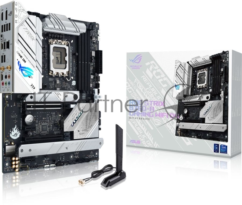 Материнская плата ASUS ROG STRIX B760-A GAMING WIFI, LGA1700, Intel B760, 4xDDR5, 4xSATA, 3xM.2, 2xPCIe x16, 2xPCIe x1, DisplayPort, HDMI, 1x2.5Gb LAN, USB Type-C, 5x3.5 мм, 7.1, ATX