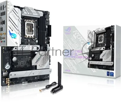 Материнская плата ASUS ROG STRIX B760-A GAMING WIFI, LGA1700, Intel B760, 4xDDR5, 4xSATA, 3xM.2, 2xPCIe x16, 2xPCIe x1, DisplayPort, HDMI, 1x2.5Gb LAN, USB Type-C, 5x3.5 мм, 7.1, ATX