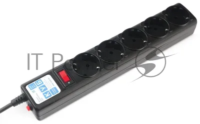 Сетевой фильтр Powercube SPG5-С3 3 м, 5 розеток, черный, коробка