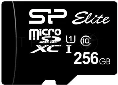 Флеш карта microSDXC 256Gb Class10 Silicon Power SP256GbSTXBV1V20 Elite w/o adapter