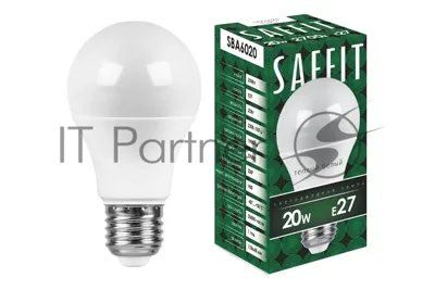 Лампа светодиодная SAFFIT SBA6020 (55013) 20Вт Е27 теплый