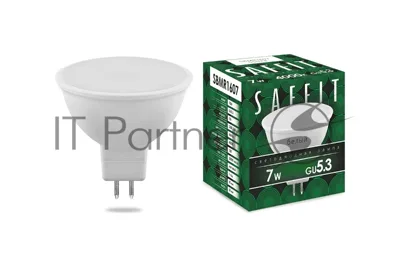 Лампа светодиодная SAFFIT SBMR1607 (55028) 7Вт 230В GU5.3 белый