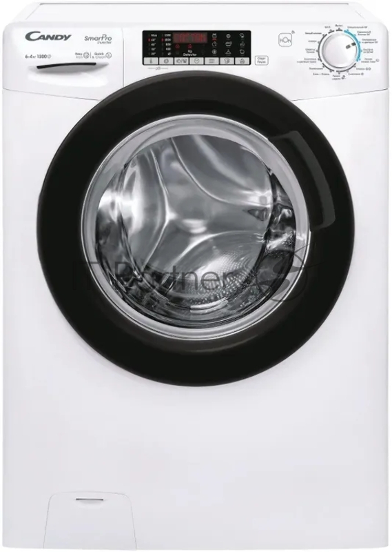 Стиральная машина Candy Smart Pro Inverter CSOW43 646TWMB-07 белый, загрузка фронтальная 6 кг, 1300 об/мин, класс B