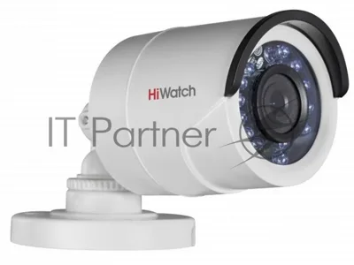 Камера видеонаблюдения 2Мп уличная HD-TVI камера HiWatch DS-T200(B) (2.8mm) в металлическом корпусе
