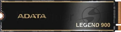 Накопитель SSD ADATA LEGEND 900, 2000Gb, PCIe 4.0 x4, 2280, NVMe, R/W 7000/5400, с радиатором