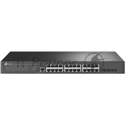 Коммутатор JetStream 24-Port 2.5GbASE-T L2+ Managed Switch with 4 10GE SFP+ SlotsPORT: 24× 2.5G RJ45 Ports, 4× 10G SFP+ Slots, RJ45/Micro-USB Console PortSPEC: 1U 19-inch Rack-mountable Steel CaseFEATURE: Integration with Omada SDN Controller, Static Routi