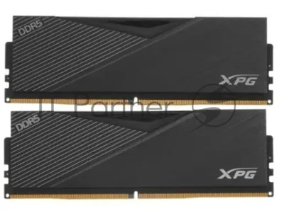 Оперативная память XPG Lancer, DDR5, 32GB (2x16GB), 6400MHz, CL32, DIMM, с радиаторами, черный