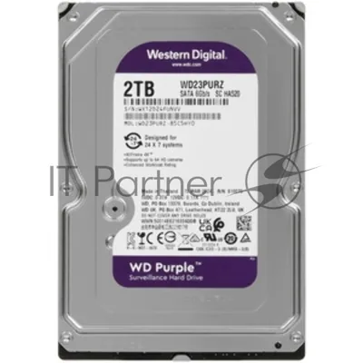 Жесткий диск HDD WD Purple 2Tb 5400rpm SATA 64Mb 3.5"