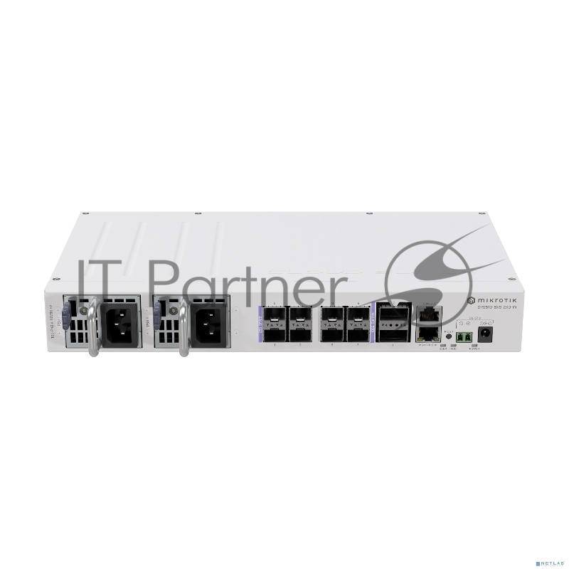 Коммутатор MikroTik CRS510-8XS-2XQ-IN, 8×25 Гбит/с SFP28 + 2×100 Гбит/с QSFP28, управляемый