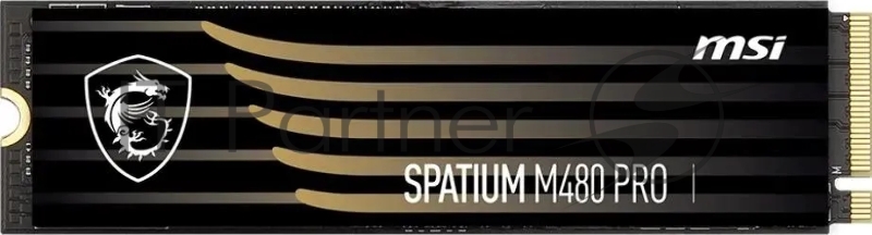 Накопитель SSD MSI SPATIUM M480 PRO, 2Tb, M.2 2280, PCIe 4.0 x4, NVMe, R/W 7400/7000
