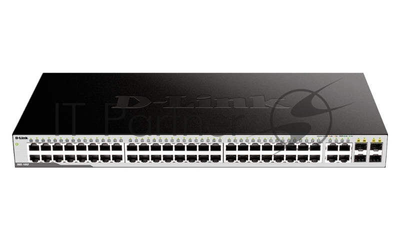 Коммутатор D-Link DGS-1052/A3A, 48×1 Гбит/с + 4×1 Гбит/с Combo, неуправляемый