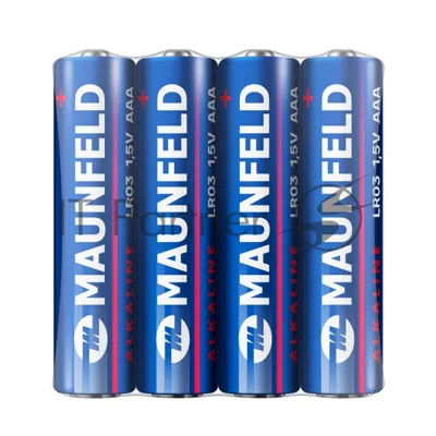 Батарейки Maunfeld Alkaline ААА(LR03 MBLR03-SR40, спайка 4 шт., 1.5 В