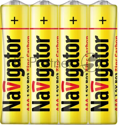 Элемент питания Navigator NBT-NS-R03-SH4, 1.5 В
