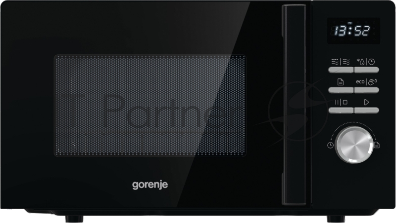Микроволновая печь Gorenje MO20A4BH черный, 20 л, 800 Вт, переключатели - кнопки, поворотный механизм