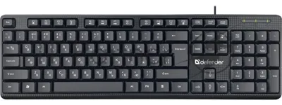 Клавиатура проводная Defender Daily HB-162, USB, черный