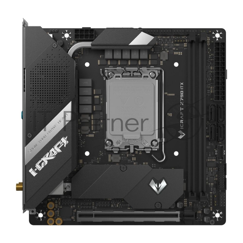 Материнская плата Maxsun iCraft Z790ITX WI-FI, LGA1700, Intel Z790, 2xDDR5, 4xSATA, 2xM.2, 1xPCIe 5.0 x16, 1xDP, 1xHDMI, 1x2.5Gb LAN, Wi-Fi 6E, Bluetooth 5.3, 1xUSB-C 20Gbps, 4xUSB-A 5Gbps, 4xUSB-A 2.0, 2x3.5 мм, 5.1, mini-ITX