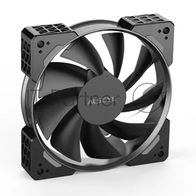 Вентилятор для корпуса Alseye N12-B черный, 120 мм, 1800 об/мин, 37.8 дБ, 4 pin