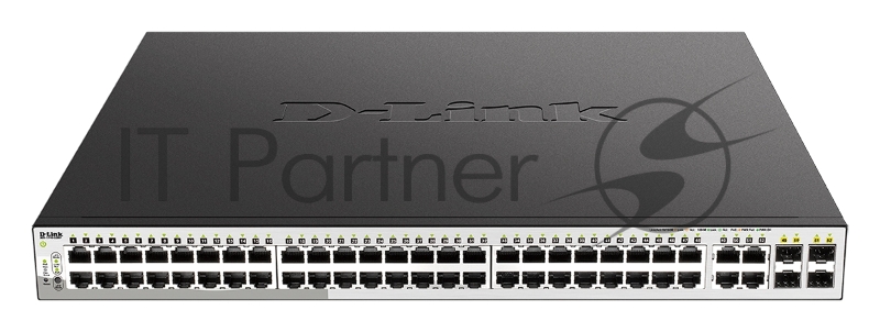 Коммутатор D-Link DGS-1210-52MP/F4A, 48×1 Гбит/с + 4×1 Гбит/с Combo, настраиваемый