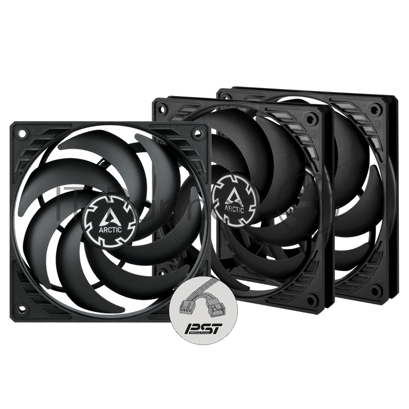 Вентилятор для корпуса ARCTIC P12 SLIM PWM PST -3 Pack (ACFAN00275A)