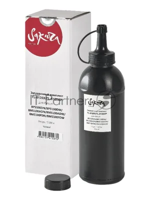 Заправочный комплект тонера с чипом Sakura ZKTN-5120X для Pantum, черный, 380гр.