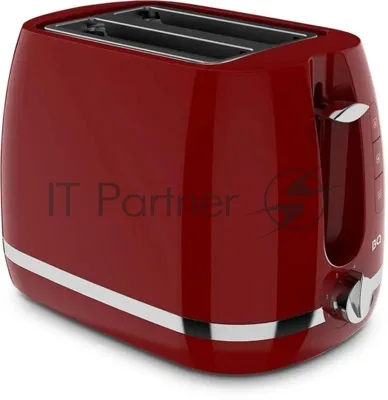 Тостер BQ T1711 красный, 900 Вт, 2 слота