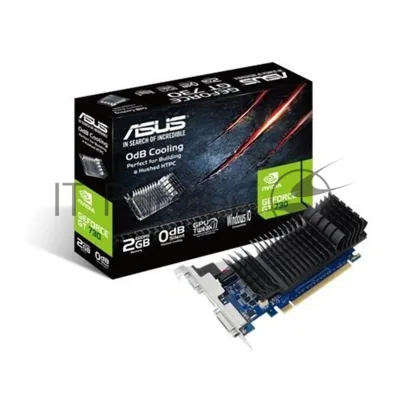 Видеокарта ASUS GeForce GT 730, 2 GB GDDR5, 64 bit, HDMI, DVI-D, VGA, GPU 902 MHz
