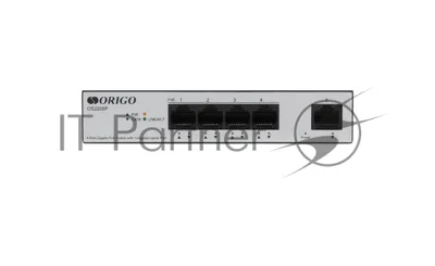 Коммутатор ORIGO OS2205P/60W/A1A, 4×1 Гбит/с PoE + 1×1 Гбит/с, неуправляемый