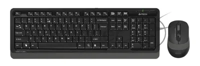 Комплект клавиатура+мышь A4Tech FStyler FG1010S беспроводной, USB, 2000 DPI, чёрный/серый