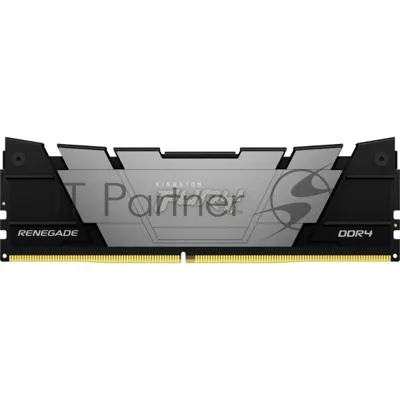Оперативная память Kingston Fury Renegade, DDR4, 16GB (1x16GB), 3200MHz, CL16, DIMM, с радиатором, серый/черный