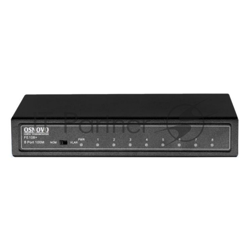 Коммутатор OSNOVO SW-10800, 8×100 Мбит/с, неуправляемый