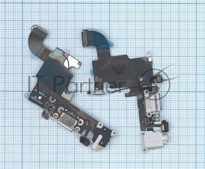 Шлейф разъема питания с аудио-разъемом для iPhone 6S серый