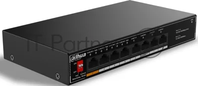 Коммутатор Dahua DH-SG1008LP, 8×1 Гбит/с, неуправляемый