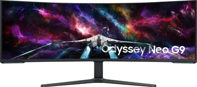 Монитор 57" Samsung Odyssey Neo G9 S57CG952NI VA 7680x2160, 240 Гц, 1 мс, 32:9, 420 кд/м2, 3xHDMI, 1хDP, 2хUSB, 1x3.5 мм, изогнутый, черный