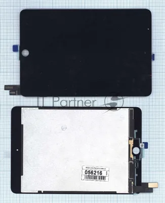 Модуль (матрица + тачскрин) для iPad mini 4 (A1538, A1550) черный