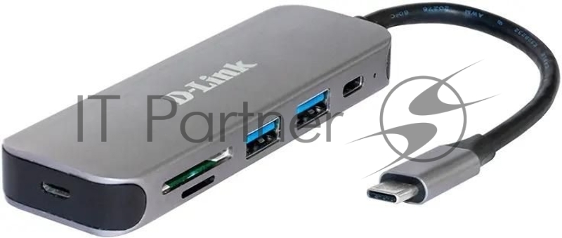 USB-концентратор D-Link DUB-2325, USB, USB 3.0 2порта, USB Type-C,SD,microSD, адаптер/USB