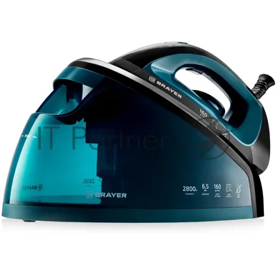 Парогенератор Brayer BR4153 зеленый/черный, 2800 Вт, 160 г/мин, 480 г/мин, 1800 мл