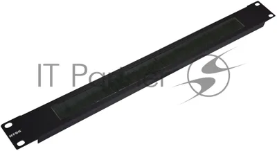 Кабельный органайзер Горизонтальный NTSS NTSS-BO-1U-BL односторонний щетки 1U шир.:19"