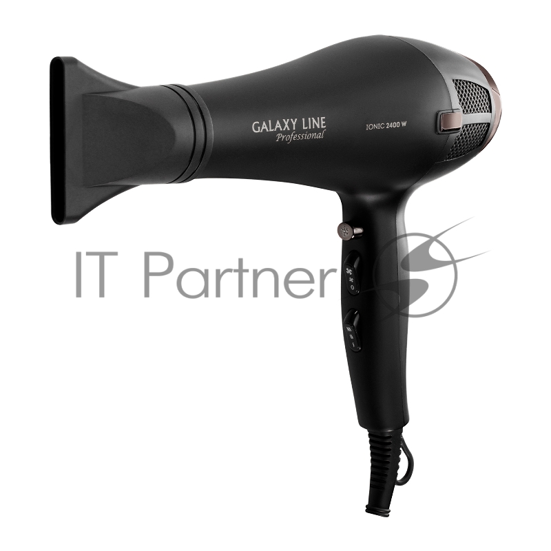 Фен Galaxy Line GL 4356 черный, 2400 Вт, ионизация
