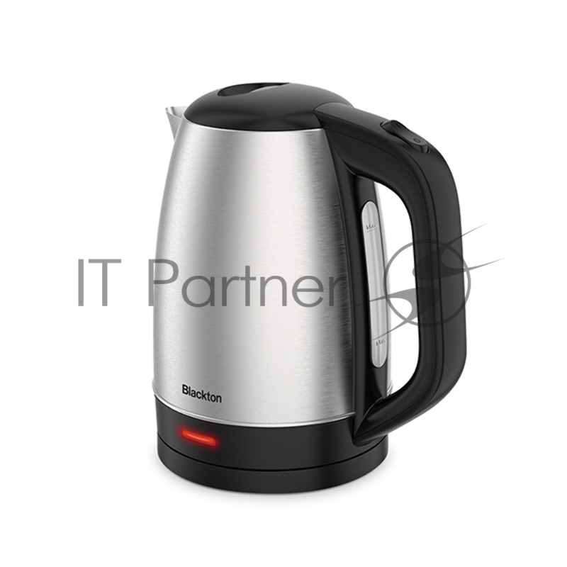 Электрочайник Blackton Bt KT1720SW стальной/черный, 1.7 л, 1800 Вт, скрытый нагревательный элемент